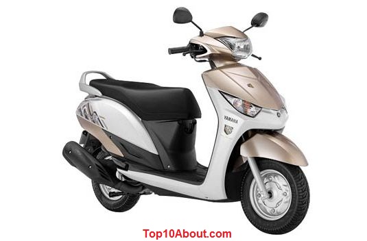 Yamaha Cygnus Alpha- Top 10 Best Scooty for Girls in India