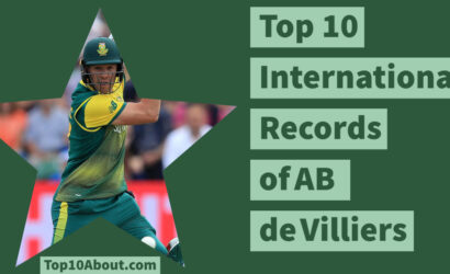 Top 10 International Records of AB de Villiers