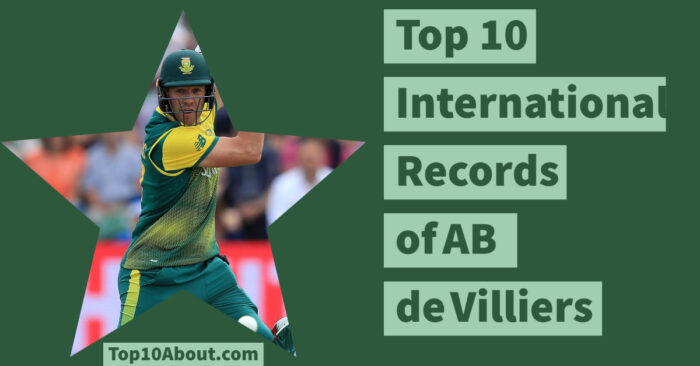 Top 10 International Records of AB de Villiers