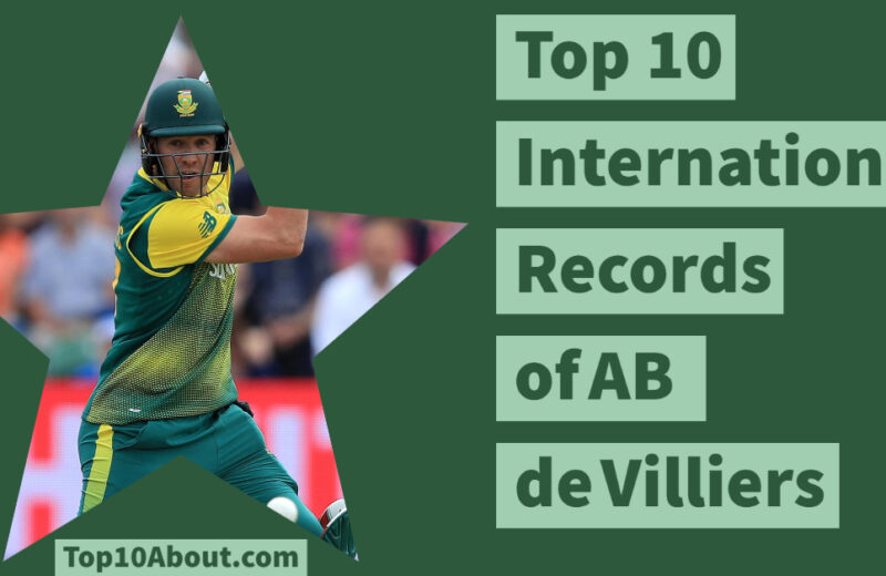 Top 10 International Records of AB de Villiers