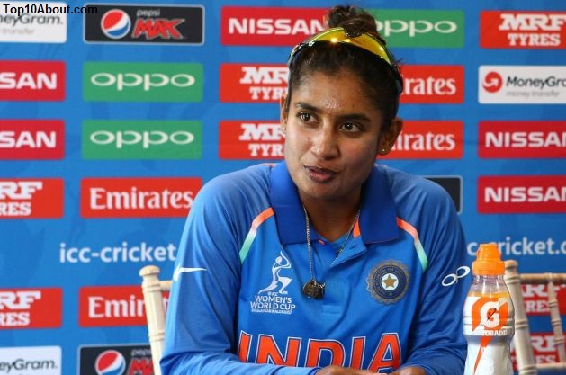 Mithali Raj- Top 10 Most Beautiful Women Cricketers in the World 