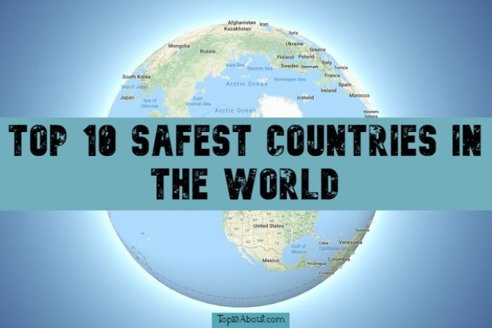 Top 10 safest countries in the world