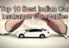 Top 10 Car Insurance Companies in India