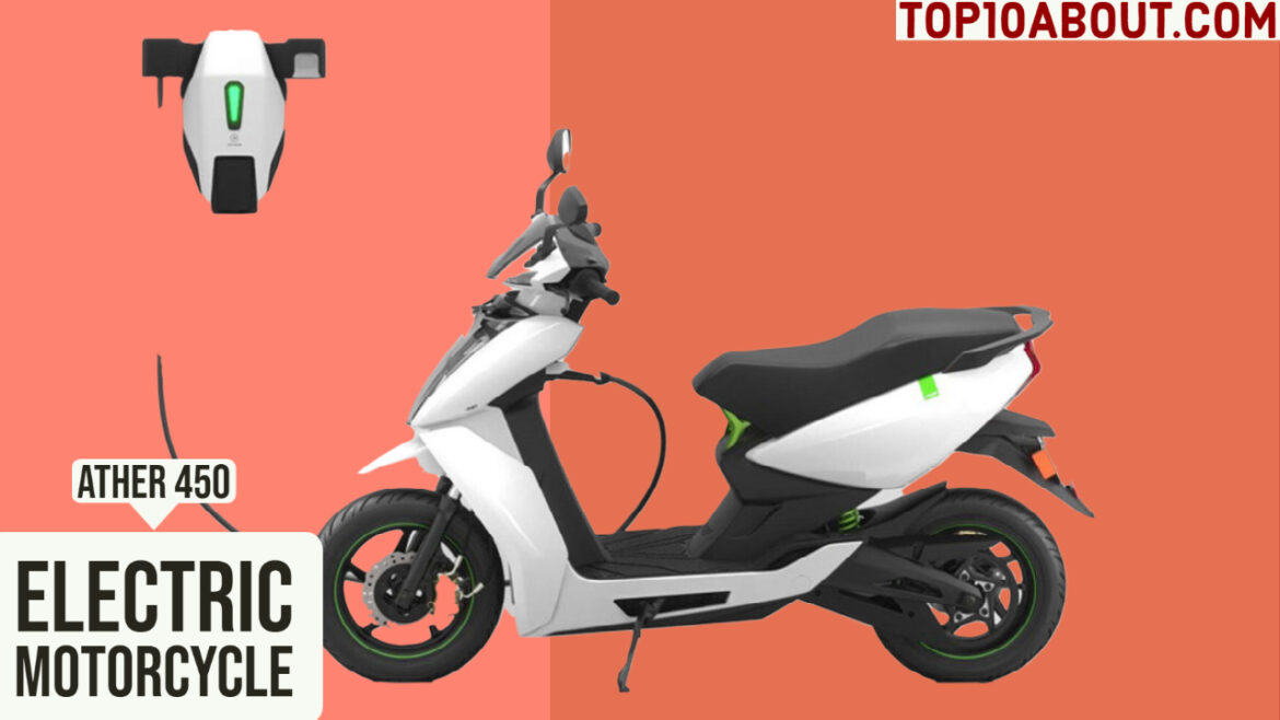 Ather 450- Top 10 Best Mileage Electric Motorcycles in India